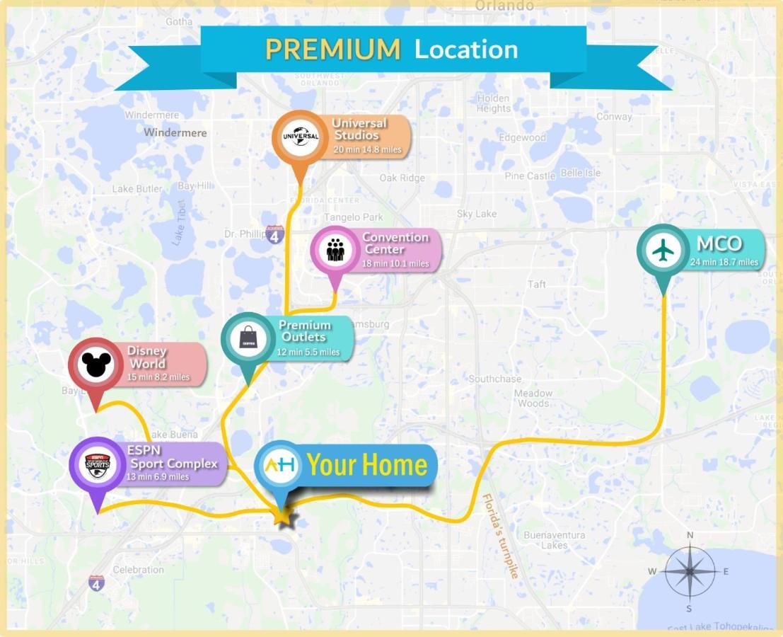 Homey 2Br Condo With 2 Clubhouses & Waterpark Kissimmee Esterno foto